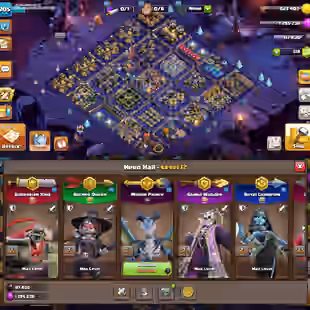 TH18 ALMOST MAX | RARE FULL COSMIC SET | HEROS-105-105-86-80-55-25 | GOOD EQUIPMENTS | RENAME 1500 | INSTANT DELIVERY  - Image 1