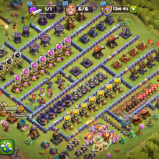 EPIC GG-26L.EB-23L.FB-20L!XP 230!TH 16 NEAR MAX!HERO:87-92-61-70-44!NC YES!PURPLE WALLS!VERY STRONG DEFENCE!GREAT TROOPS - Image 1