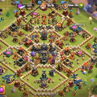 🔥Scenery Account🔥 Th17 || High Quality Epic Equipment || Heroes 81-83-56-70-38-11 || Good Defense || Cheapest - Image 1