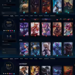 EUNE - Unranked Last Session Platinum - 251 Skin - Level 447 - OE 658 - BE 5219 - RP 9 - Champion 172 - 9 Mythic - 2 Ult - Image 1