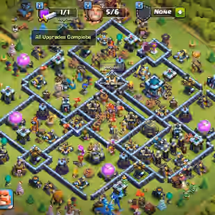 TH 13 Max l XP 203 l Gems 3327 l 6 Builder unlocked l Magic Items l Best Cheap Price  - Image 1