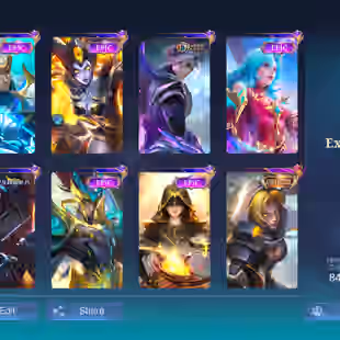 COL NATA || MEOWKIN JULIAN LESLEY || MANY EPIC SKIN || 204 SKIN || EX 40 STAR || DECENT WR || GOOD EMOTE - Image 1