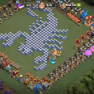 Th12 Full maxed nothing left || 7 epic equipment ||Gems 2000 || skeleton scenery 7x hero skin ||Cwl medel 299 || NC 500  - Image 1