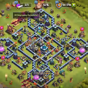 TH13 Max | Level 176 | BK 72 | AQ 75 | GW 50 | RC 25 | MP 50 | Gems 917 | INSTANT DELIVERY - Image 1
