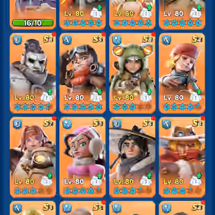 WOS195 | State 1210 - VIP 8 - 359M Power  - T10 Troop - Furnace 7 - 4 Heros Max  - 23 SSR Heroes  - 5 Red Gears - 49 SSR - Image 1