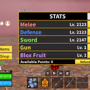 Blox Fruits Account Lv 2131 | 6 PERMS | Eagle | Spider | Smoke | Shark Race | Rich Inventory | Saber Rengoku Koko - Image 1