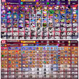🔥6 PRESTIGE🔥14657 TROPHY | 100 SKINS | 6 BUFFY | 27 HYPER | 19 MAX  | 36 GADGET | 30 STARPOWERS | NC-FREE  |  61 BRAWL - Image 1