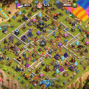 PREMIUM TH 17 DONATION ACCOUNT || 15xHERO EQUIPMEMT || HIGH LVL LAB || 4100 GEMS -227 MADELS - Image 1