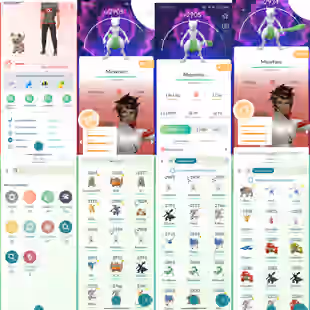  [PREMIUM] LVL 45 110 LEGENDARY 35 SHINY 🌸 7 SHINY LEGENDARY 🔥2X SHINY MEWTWO 2022 FREE NAME CHANGE  - Image 1