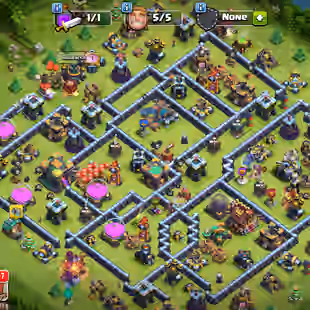 TH14 SAME MAX--  XP208-- HERO 72-72-50-52-20--WALP DEFENSE PROFILEAX TYPE-1980 WAR STAR-- NC 1000-FULL ACCESS - Image 1