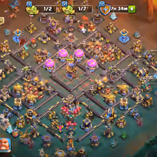 HIGH XP 293 | TH18 FULL MAX ALL HERO | DRAGONSCALE SET SKIN | NICE EQUIPMENT | WAR ARENA | MAX BB BASE - Image 1