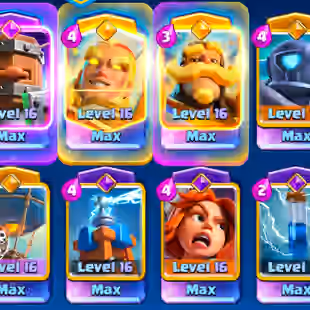 Clash Royale NEAR MAXED | KT 15 | 13K TROPHY | 121/121 CARDS | 8 HEROES | 35 MAXED | 15 EVO | 75 EMOTE - Image 1