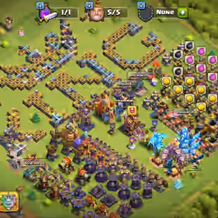 🔥7x EPIC EQUIPMENT!XP 183!TH 16 NEAR MAX🔥HERO:71-71-52-48-36!NC 500!NEAR MAX DEFANCE! GREAT TROOPS! INSTANT DELIVERY  - Image 1