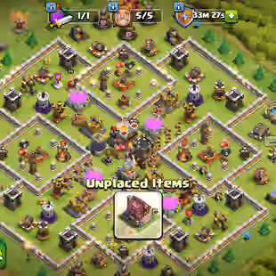 K- TH 11 FULLY MAX! HEROS 50-50-20! G.GAUNTLET 11! F.ARROW 10! F.BALL 6! NEAR MAX BUILDERS BASE! LOW PRICE FST DELIVERY  - Image 1