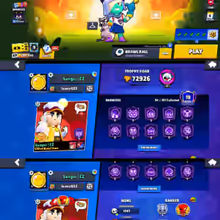72k TROPHIES | FURIOUS FANG | 62 MAX POWER BRAWLER | 94 BRAWLER UNLOCK | 40 HYPERCHARGE | 256 SKIN | RENAME AVAILABLE  - Image 1