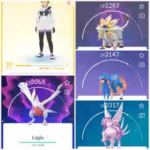 Lvl 50 [Solgaleo/Lunala] | 49 Legendary | Dialga | Palkia | Kyogre | Zacian | Lugia | Regidrago | Instinct | 939 - Image 1