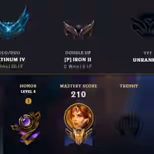 SEVER [ EUNE ] -108 LVL  - PLAT IV (6 WIN) - 37 SKINS - 97 CHAMP [ 6518 BE - 43 RP ] - FULL ACCESS  - UFO CORKI + JUDGME - Image 1