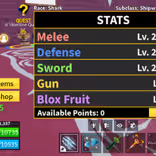 Blox Fruits Account Lv.2008 | PERM Kitsune + Dragon + Dough + Portal + Buddha | Dark Blade | Shark Race | 25+ Swords | 2 - Image 1