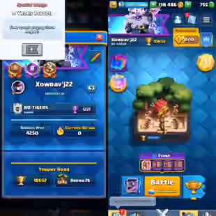 🔥8 Years Old🔥82 Cards Lv16-Lv14 [ 15 Evos ] 10652 Trophy! 63 Level! KT Level 15! 97 Old Emotes! 113 Badges!Check desc  - Image 1