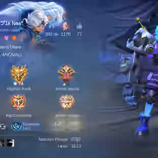 MLBB | 1K Naa | RECALL TAS TAS | LV 76 | TRANSFORMER ROGER + KARINA KOF + 11.11 X.BORG | 125 HEROES | 289 SKINS | MX EMB - Image 1