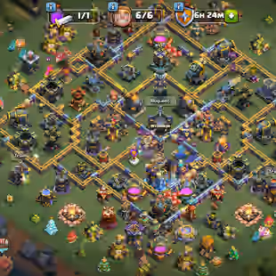 🔥Th18 High Defense🔥 High Quality Epic Equipment || Heroes 80-88-55-75-50 || 6 Builders || Nc 500 Gems - Image 1