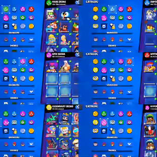 RARE BOTH RAD AND BLUE KING FRANK-43 LEGENDARY SKIN-97 MAX BRAWLER-480X SKIN-METORIC FAME 3-TROPHY 92.5K - Image 2