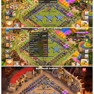 TH 15 MAX | HEROES 90-90-70-65-40 |🔥 RARE LEAGUE QUEEN SKIN | 🔥RARE WAR ARENA SCENERY | HIGH EQUIPMENT | 202 XP  - Image 1
