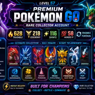 🎯HIGH DEMAND LVL 57 ACCT | SHINY SHADOW MEWTWO APEX 🐓| 58 HUNDO IV) 116 SHINY | 218 LEGENDARY- 628 TRADABLE RARE ACCT  - Image 1
