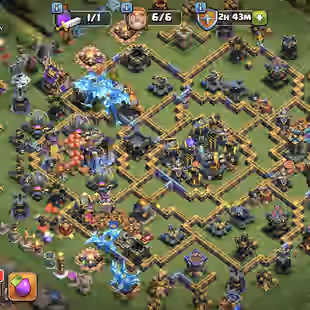 🌺BEST OFFER🌺TH 18 [1500 MEDEL/LEAGUE WARDEN] HELPER HUT-2 MAX | FULL BLACK DEFENCE | 4 EPIC MAX 16 EPIC EQUIPMENT  - Image 1