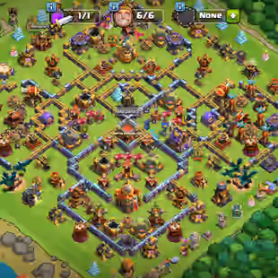 TH 16 ALMOST MAX || 3 HERO MAX || BK 86 AQ 95 GW 70 RC 45 MP 61 || HIGH EQUIPMENTS || HERO SKINS - Image 1