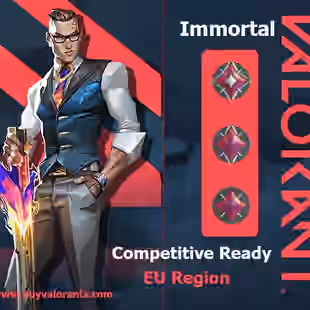 EU-VALORANT | 2O LEVEL | RANK READY | COMPETITIVE UNLOCK | CHANGEABLE MAIL | FULL ACCESS - Image 1