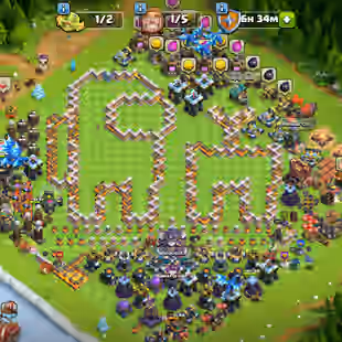 🔥[Limited Deal]Epic Th15 Rush💎Heros Lvl40-45-41-24-25 | Epic Equipments | Cwl Medals | Instant Delivery | - Image 1