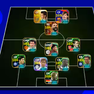 3236x Strength|BigTime Salah-106|Messi-105|Baggio-105|Bryan Robson-105|Thuram-107|Bergomi-104|Full balance|Only Konami|  - Image 1