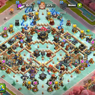 🔥10000 Gems🔥 Scenery Account || Th17 || High Quality Epic Equipment || Heroes 95-97-68-75-46-11 || Nc Available - Image 1