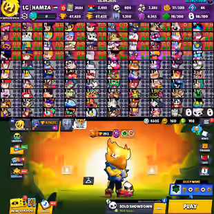 Trophy 47 [Unlock Brawler 99x] Max Beawler 36 | Hyper 27x | Total Skins 200x | Player icones 280 | Billing 6K Best-Deal - Image 1
