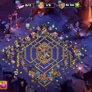 COSMIC SCENERY ! TH18 MAX CLOSE ! 20X SKIN HERO 5X SCENERY ! BUILDER HALL-10 MAX ! 2X GUARD MAX ! GOLD PASS ACTIVE EPIC - Image 1