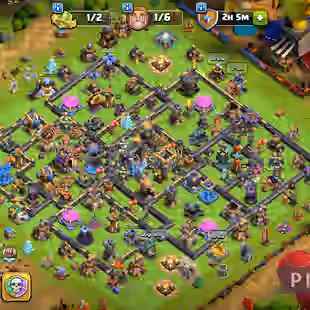 Z725-||🔥TH18- 2 HERO MAX🔥|| WALLS MAX||HERO LVL-76-105-53-80-33-10||ALL TROOPS CLOSE MAX|| 13X EPIC EQUIPMENT FULL MAX - Image 1
