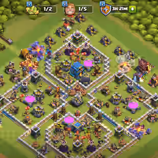 K- 30125 GEMS LEAGUE QUEEN! PREMIUM TH 12! XP-129! 3x EPICS EQUIPMENT! HELPER LVL 1-4-1! LOW PRICE! FAST DELIVERY  - Image 1