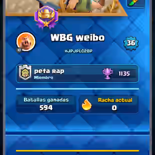 Good account not to start from scratch | 6439 Trophies | 117 unlocked cards | 6 evolutions | 46 Emotes | 2 Heroes - Image 1