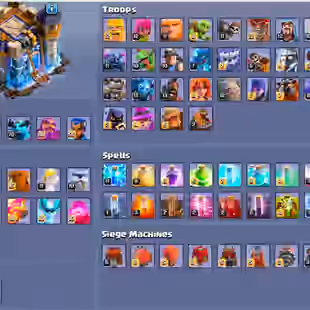 🔥[AT]🔥 [RARE] Th18 MAX ACCOUNT || 2016-2025 CHRISTMAS TREE AVAILABLE || MAX HERO (105-105-78-80-55) || INSTANT DLVR - Image 1