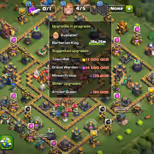 🔥MAX TYPE TH-14🔥[6EPIC-S.BALL-F.BALL MAX] | HERO-78-81-56-58-30 | GOOD SKINS | MAX WALLS-DEFENCES | LOW PRICE - Image 1