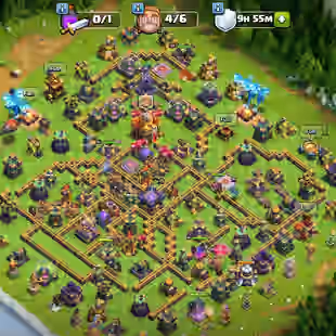 TH16 STRONG BASE [MAX TH 14]-ALL EPIC RARE EQUIPMENTS | MAX BUILDER BASE | RANKED PROFILE | RAID MEDALS-4563 | INSTANT. - Image 1