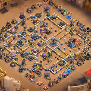 🔥War Arena Scenery 🔥 Th18 Max Defense || All 17 Epic Equipment || Heroes 101-105-88-77-52 || 6 Builders || Nc 1k Gems  - Image 1