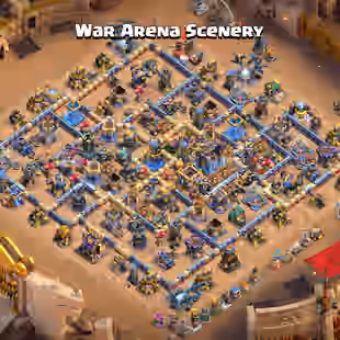 ♓Best Offer♓Th 18 [ Defence Max/War Arena Scenery ] 17 High Epic Eq 13 Epic Almost Max Helper Hut 2 Max Builder Base Max - Image 1