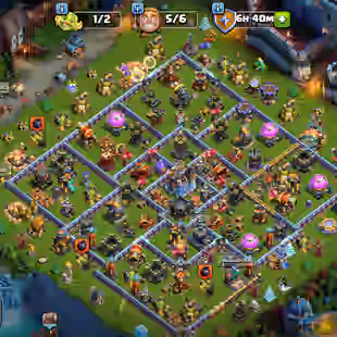 🔥BEST TH 18🔥FULL MEDALS 2500-GEMS 11400-XP 235-HIGH HEROES-5 EPIC EQUIPMENT MAX-NC YES-STTONG DEFENSE-BUILDER BASE MAX - Image 1