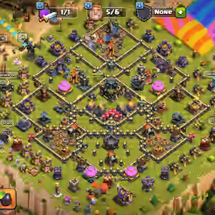 🔥TH 17 NEAR MAX🔥BK 86 AQ 89 GW 62 MP 50 RC 40 DD 8 || BEST EPIC EQUIPMENT || 9 HERO SKIN || BUILDER HALL 10 - Image 1