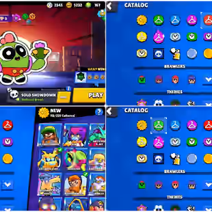  CR plus BS STACKED ACCOUNT | RARE STAR SHELLY |  KT14 | 26 MAX | 5 EVO | 56K BRAWL STARS | 69 HYPERCHARGED | 343 SKINS - Image 1