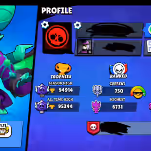 RAREST [ 95 MAXED BRAWLERS + 64 HYPERCHARGES ] | 284 PREMIUM SKINS | ALL RARITIES UNLOCKED | SAFE & INSTANT DELIVERY! - Image 1