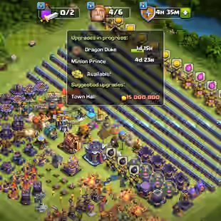 ❗[ TH-15 MAX ]❗S.BALL [MAX] - E.BOOT [MAX] | MAX DEFENCES - TROOPS || HEROS: 90-90-60-65-40 [MAX] || BEST DEAL - Image 1