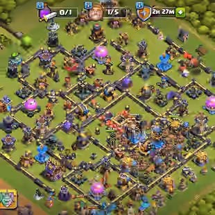 🔥TH-18 NEAR MAX DEFENSE-WALL 💎 HIGH HEROS 94.93.65.52.48.6 | MAX EQUIPMENTS | XP 224 | INSTANT DELIVERY - Image 1